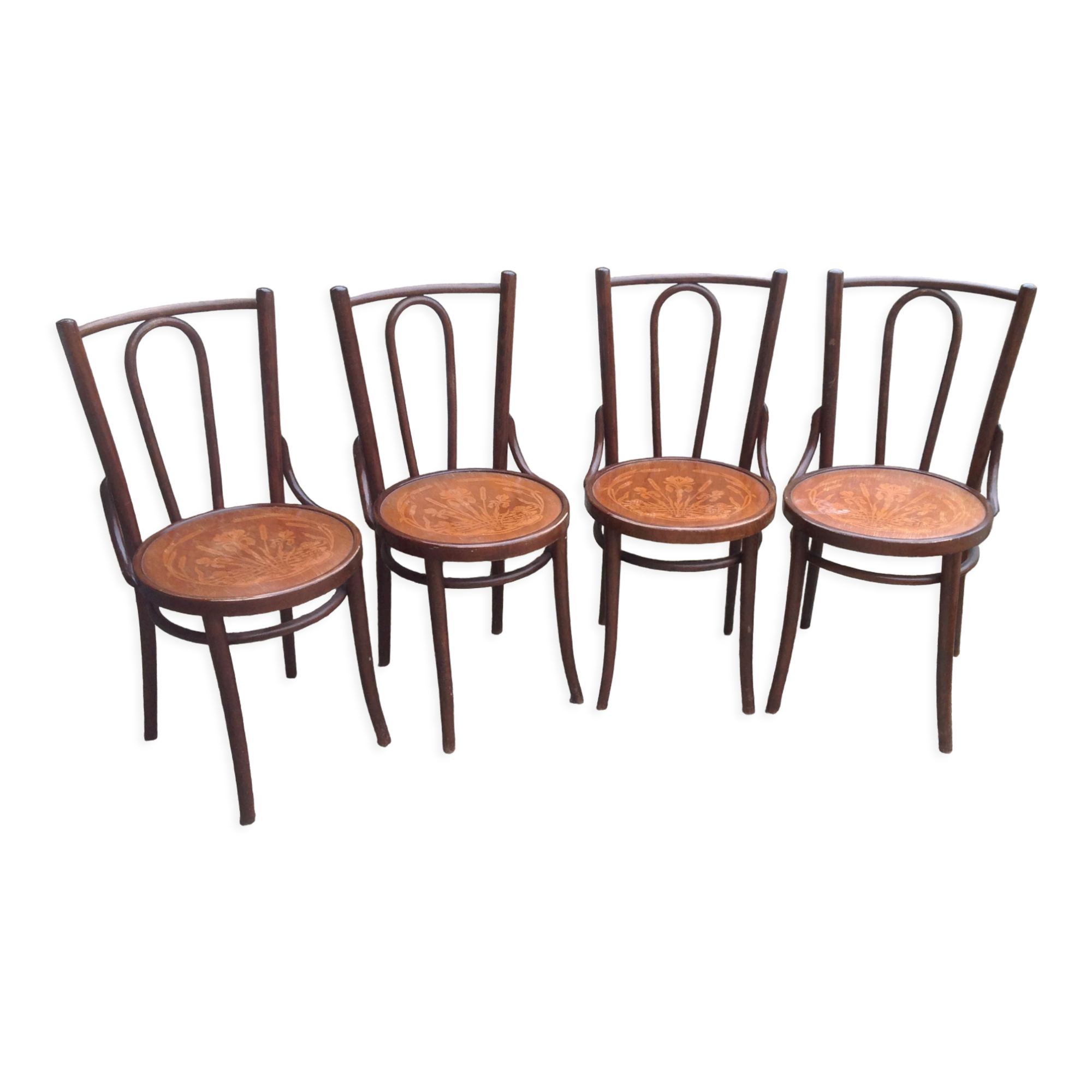 4 vintage bistro chairs