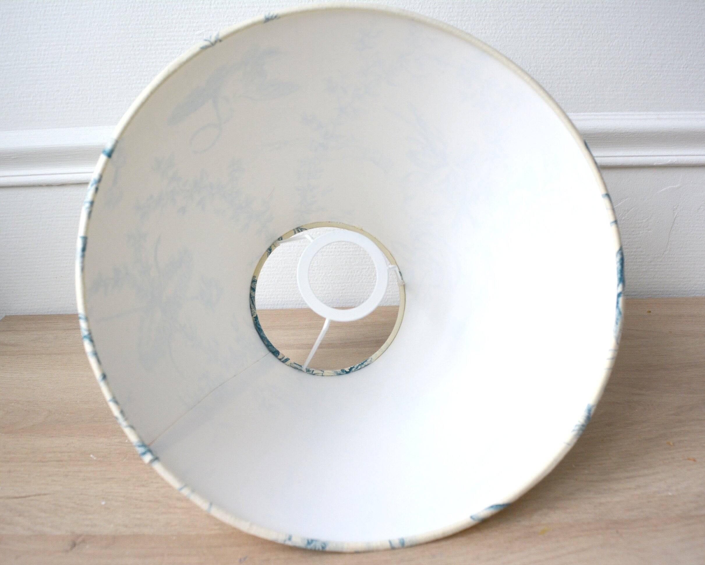 Toile de Jouy floral lampshade