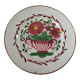 Saint-Clément plate – floral basket decoration with lyre handles – circa 1910