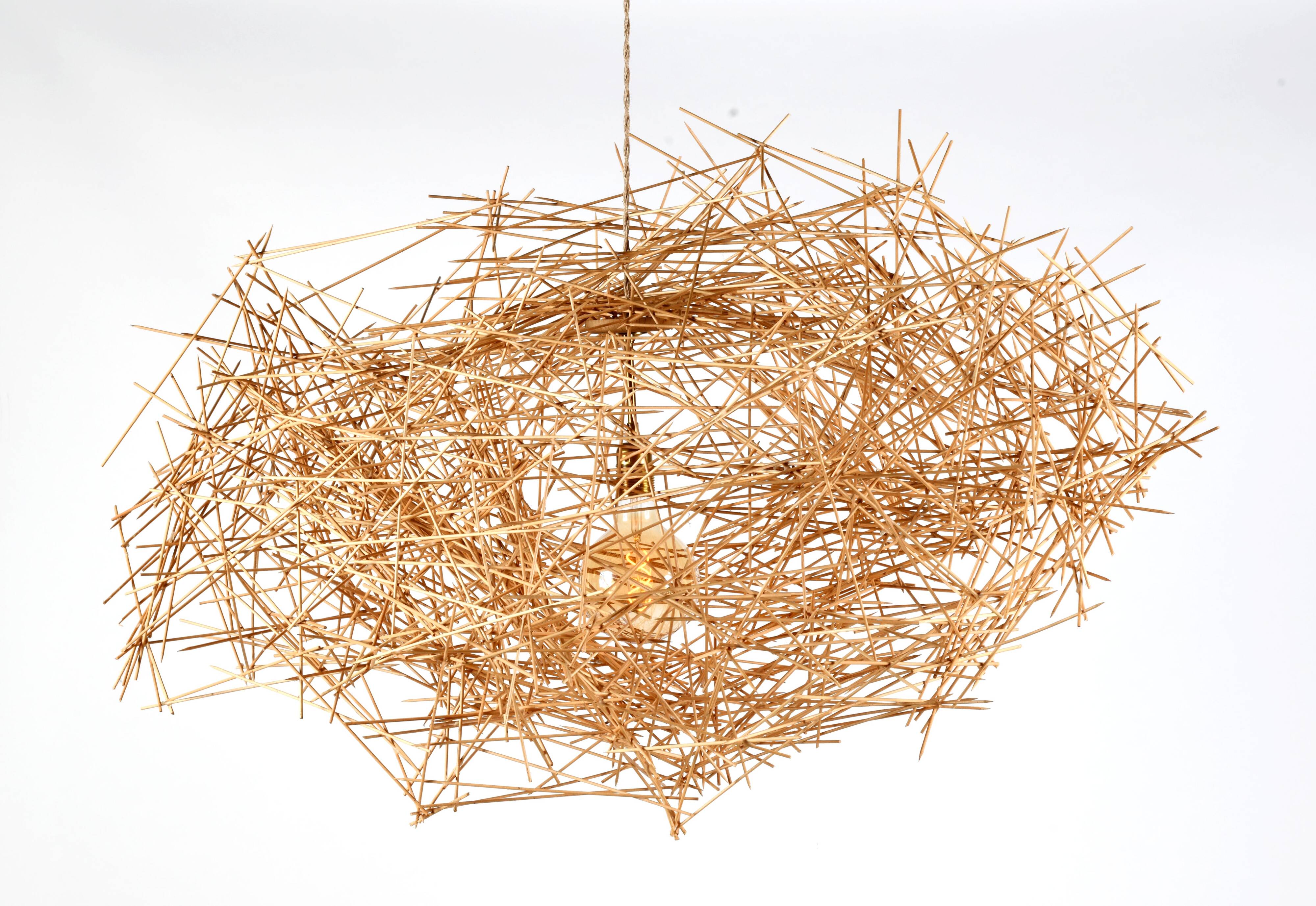 Luminaire sculptural contemporain