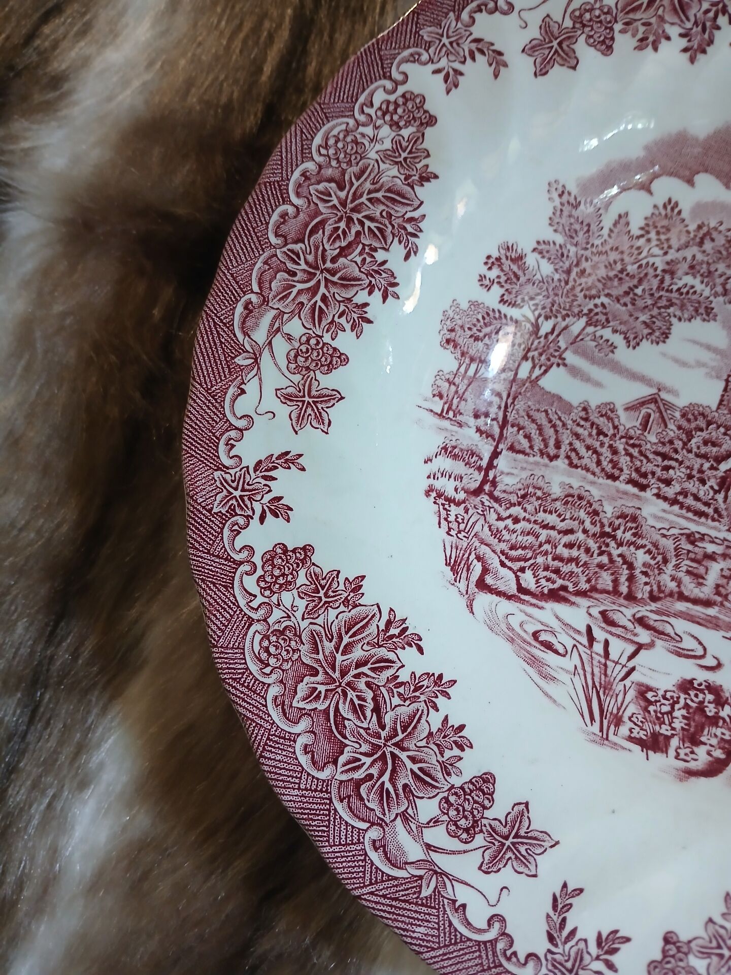 2 English Myott deep plates