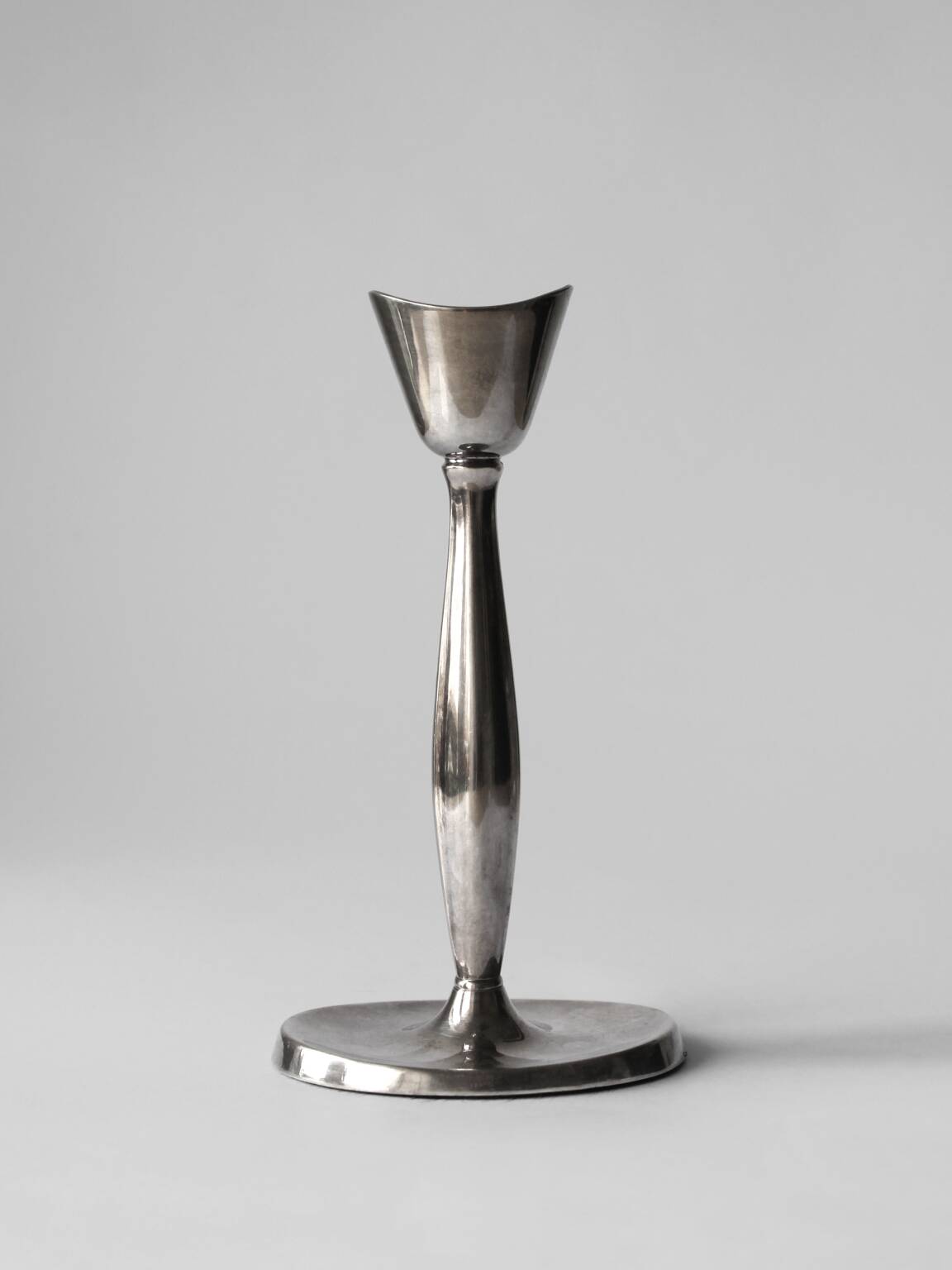 Cohr Silver Plated Candlestick, Denmark, 1960s