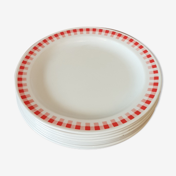 Assiettes plates des années 80