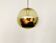 Golden Space Age Glass Pendant Lamp by Peill and Putzler
