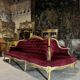 Golden wooden castle post from the Napoleonic III era.
