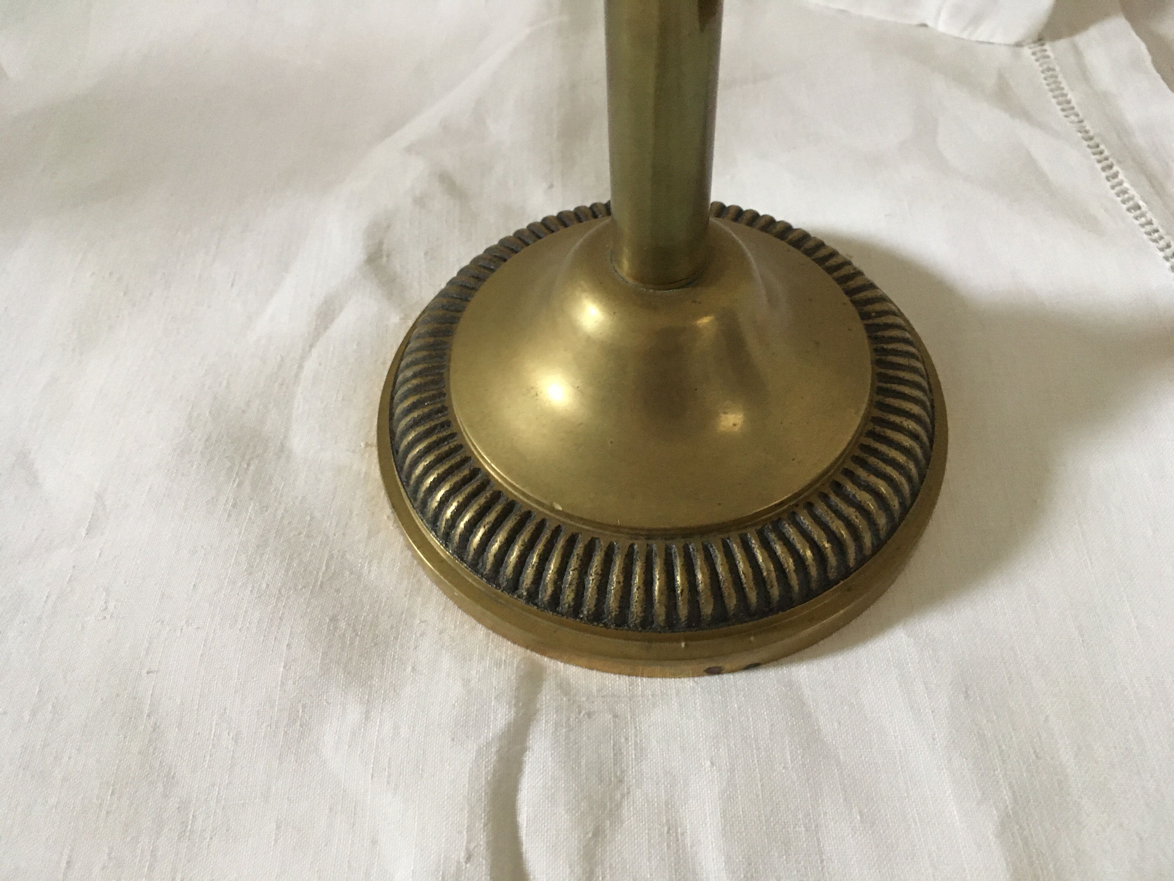 Bronze ashtray on foot