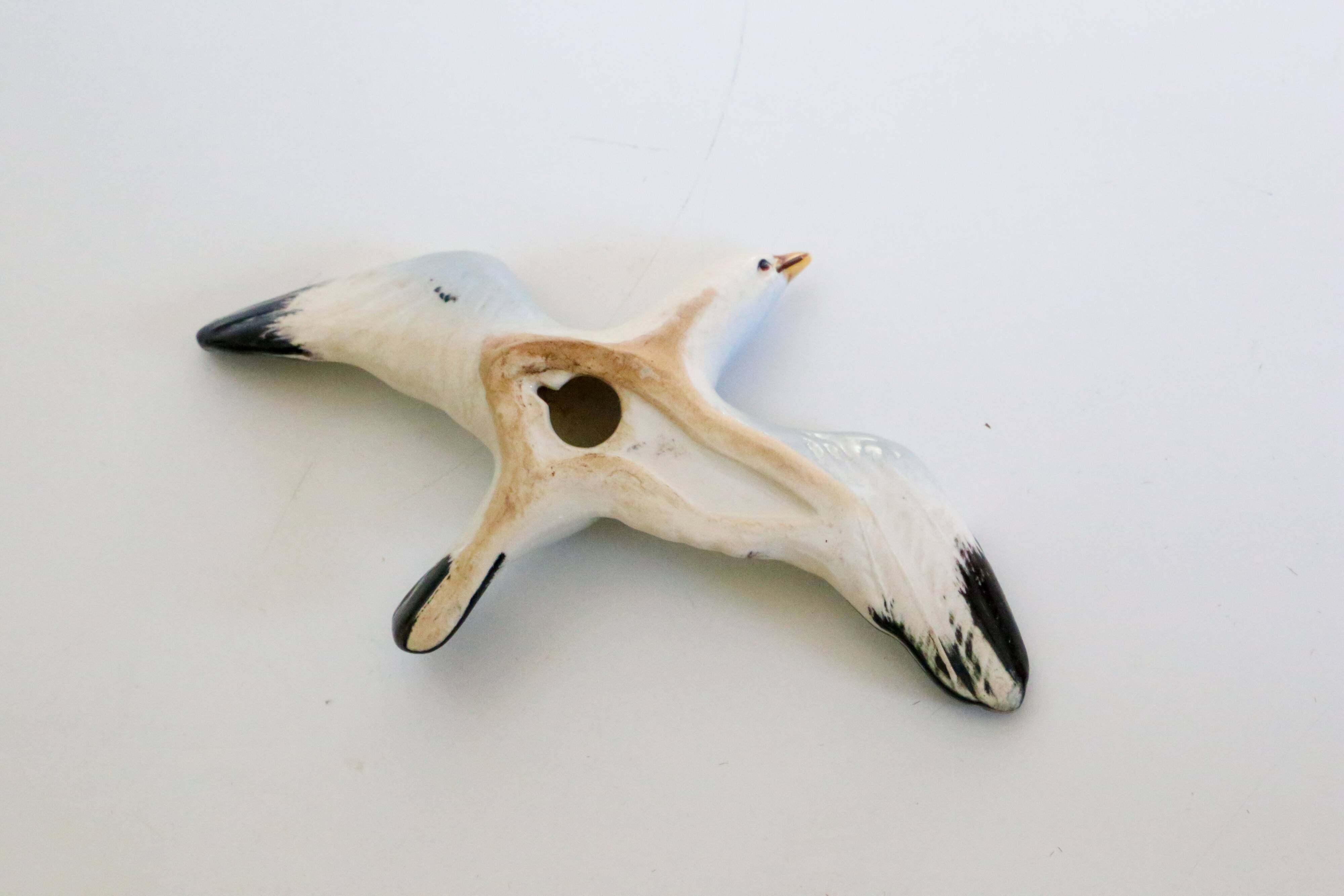 Seagull, wall decoration, vintage ceramic