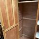 Wood and rattan cabinet