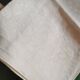 10 old damask linen napkins with monogram