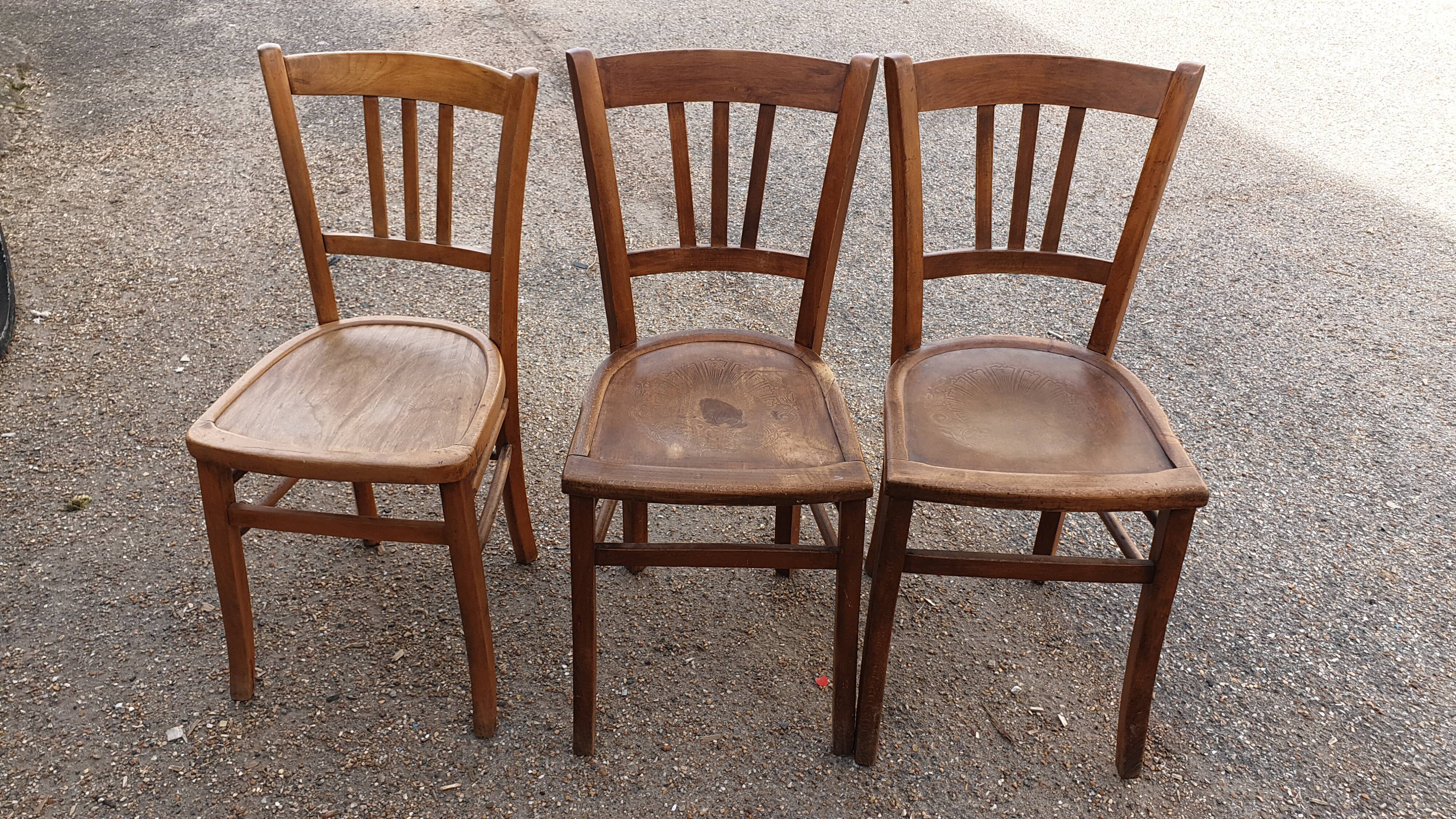 Set of 3 bistro chairs