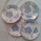 Suite of 4 vintage dessert plates