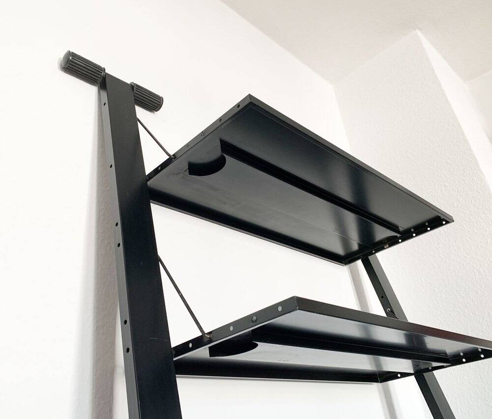 Postmodern Italian graffiti shelf by Rodney Kinsman for Bieffeplast, 1980s.