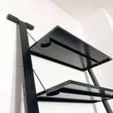 Postmodern Italian graffiti shelf by Rodney Kinsman for Bieffeplast, 1980s.