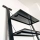 Postmodern Italian graffiti shelf by Rodney Kinsman for Bieffeplast, 1980s.