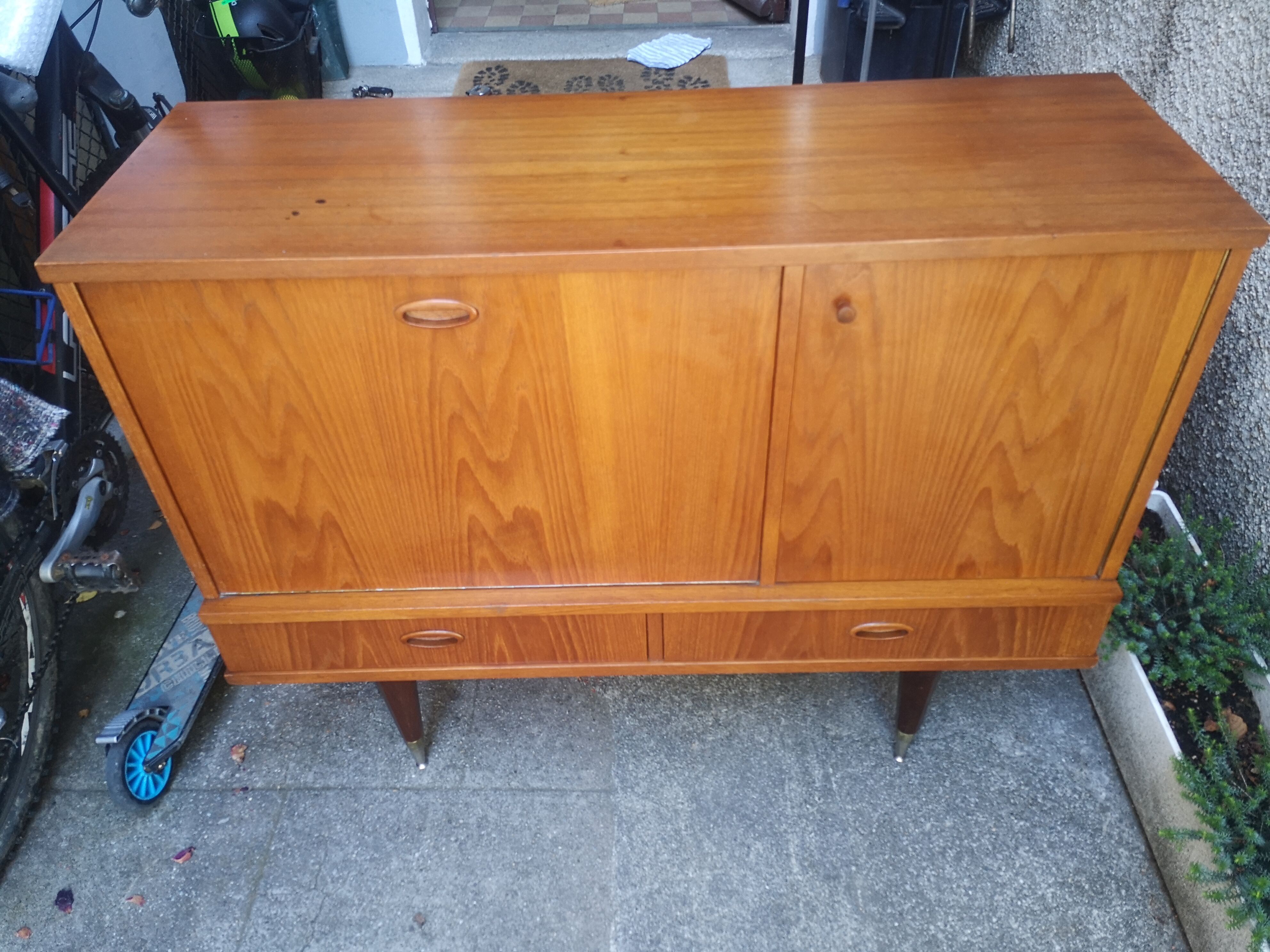 Low buffet, vintage, Scandinavian style in teak