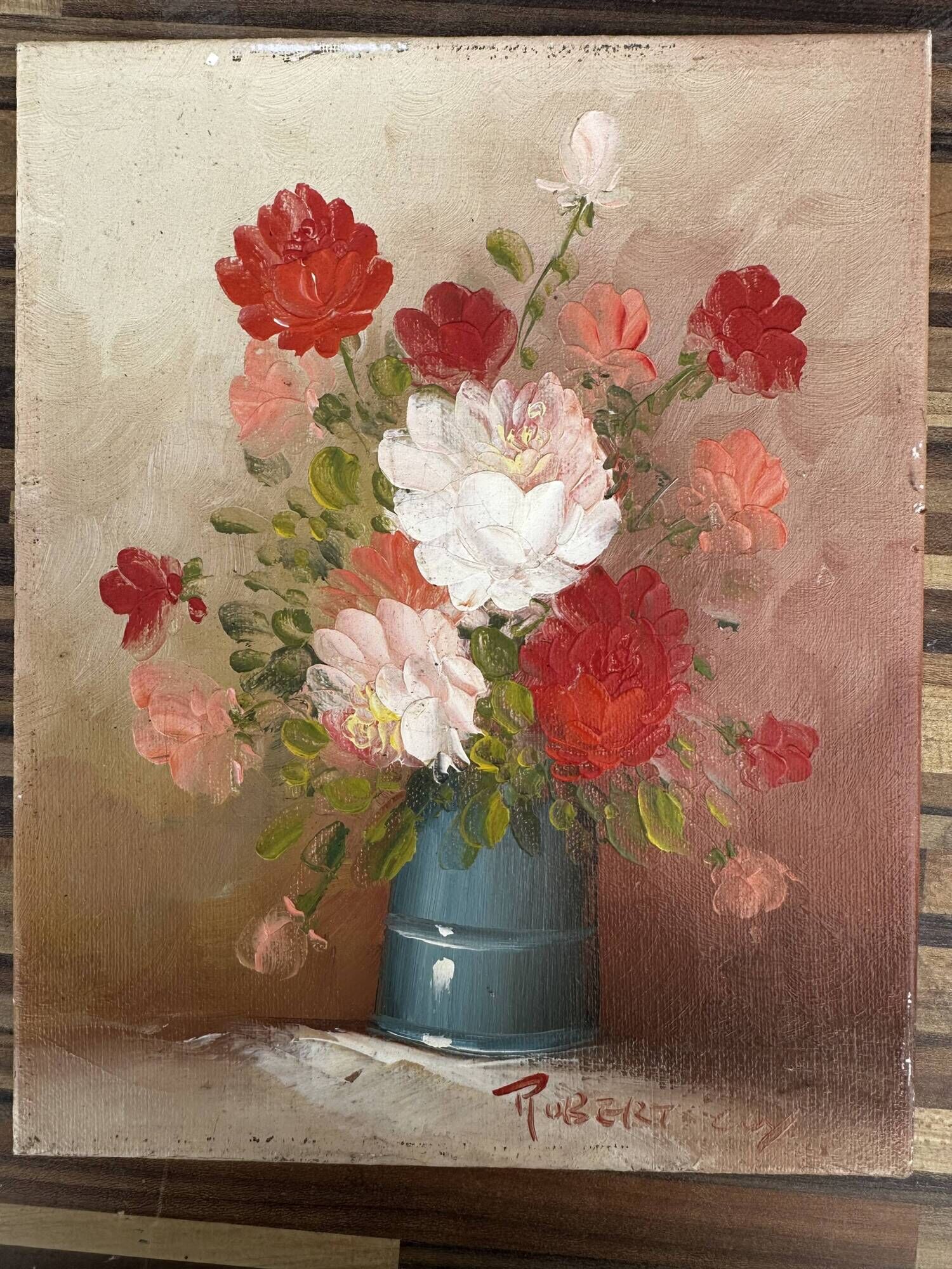 Robert Cox (1934 - 2001) - Still Life Painting Bouquet of Flowers