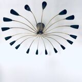 Sputnik 18-Arm Ceiling Lamp from Kaiser Leuchten, Germany, 1950s