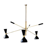 Chandelier Pendulum Moonlight 3 Arms Black