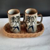 Stoneware mugs