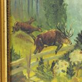 Set Of 2 Paintings, Paint On Paper, By M. Hrušovská, Czechoslovakia 1950s