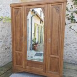 Art Deco oak wardrobe