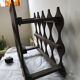 Porte-bouteilles en bois ancien Fauchon