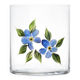 Forget Me Not Crystal Tumbler