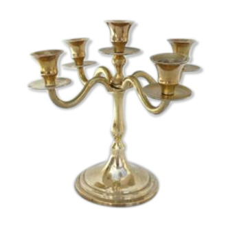 Mini Candelabra Chandelier brass
