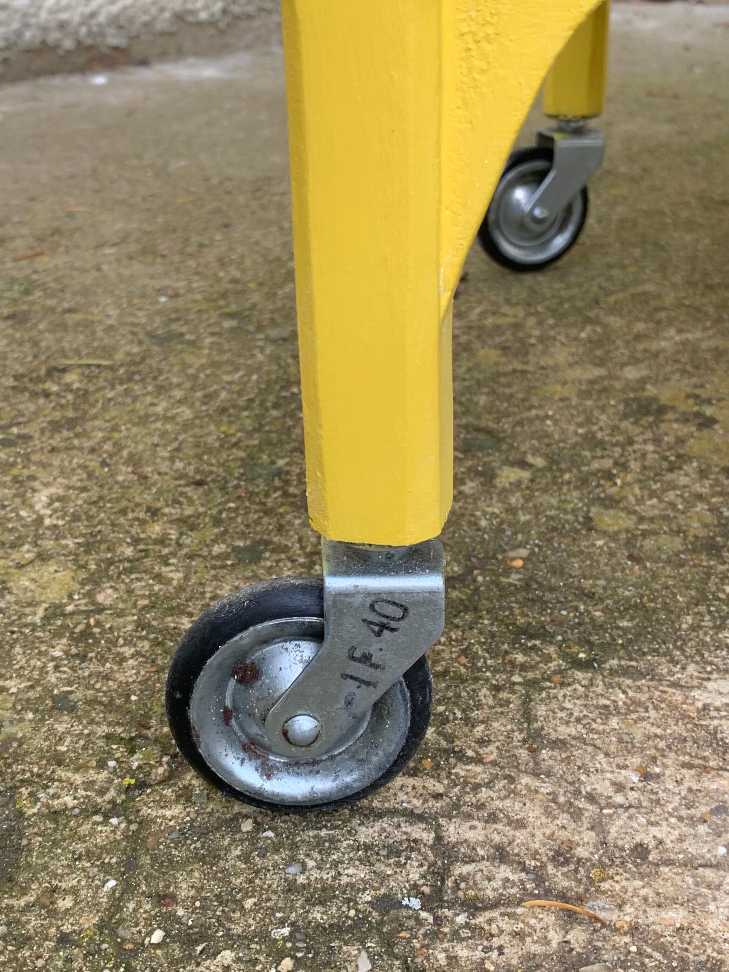 Vintage ragpicker yellow powder 1950