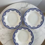 Set of 3 deep plates Sarreguemines Capri Casino