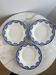 Set of 3 deep plates Sarreguemines Capri Casino
