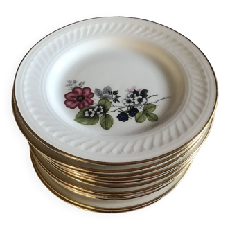 Set of 11 “Murier” dessert plates