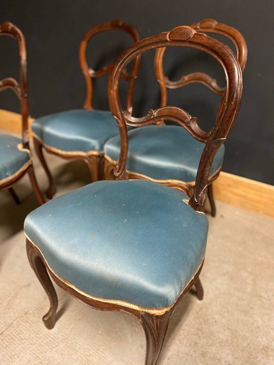 Série de 4 chaises XIXeme Napoléon III