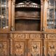 Old carved sideboard Portugal vintage solid wood
