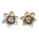 Pair of Masca flower wall lights