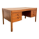 Vintage Scandinavian teak desk attributed to Christian Linneberg.
