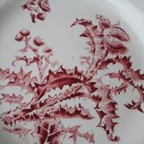 Plate Gien pink thistle