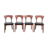 Suite de 4 chaises modèle Peter de Niels Koefoed
