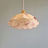 Suspension Art Déco en opaline marbrée, années 1920-30