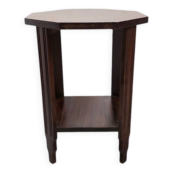 Table d'appoint en acajou Art Déco, France vers 1900