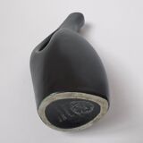 Lillemor Mannerheim Pichet/Vase sculptural moderniste noir