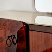 Italian walnut sideboard with mirror