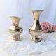 Gilded brass soliflore vase