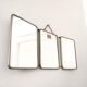 Mirror barber triptych patterns flowers 51x21cm