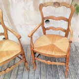 Old rustic armchairs