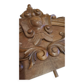 Solid wood pediment