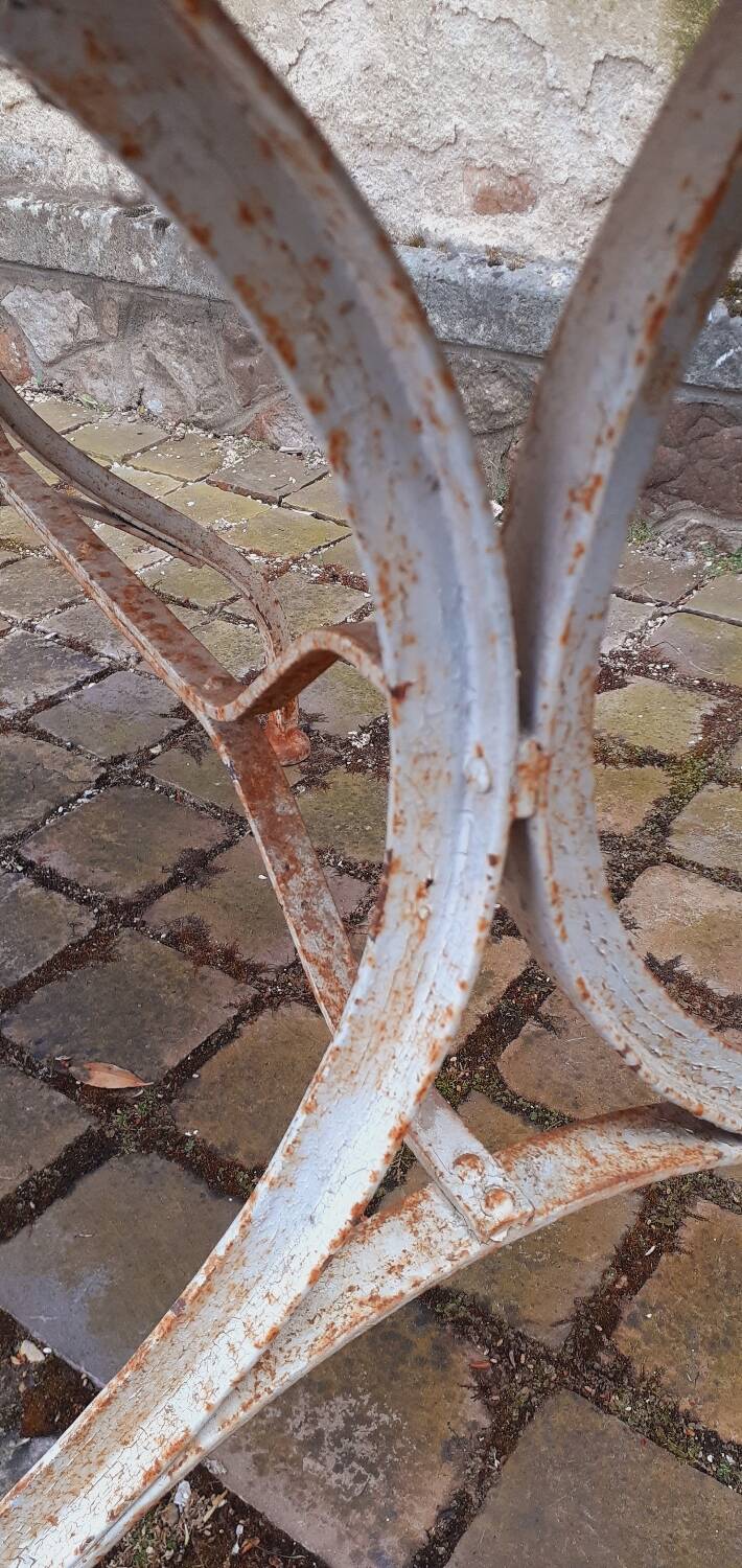 1950s metal garden table