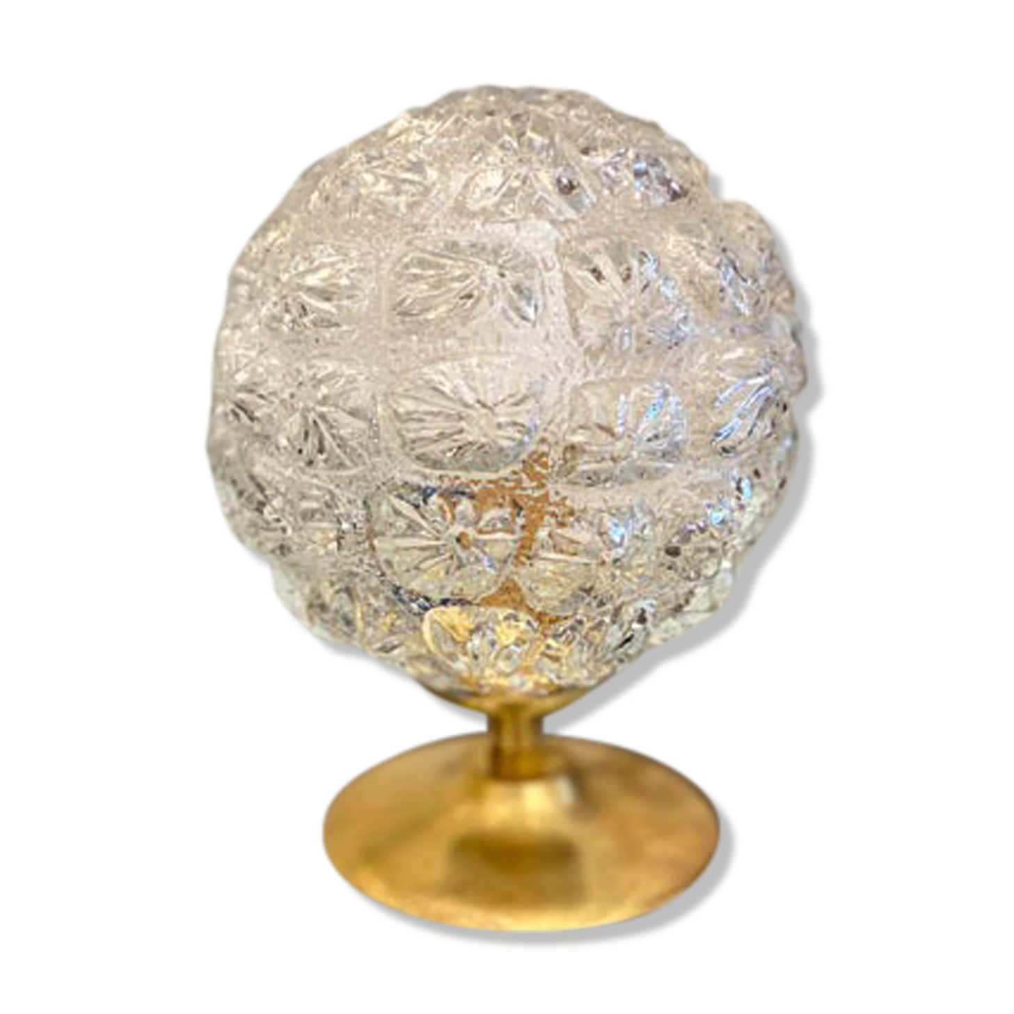 Glass "flower" globe lamp