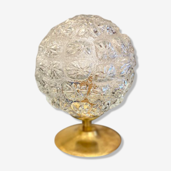 Glass "flower" globe lamp