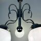 Lustre bistrot design italien années 70